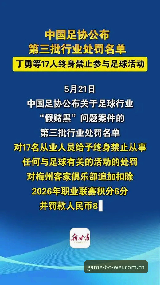 中国足协第三批禁足名单完整解读：17人终身禁赛，48人面临5年重罚